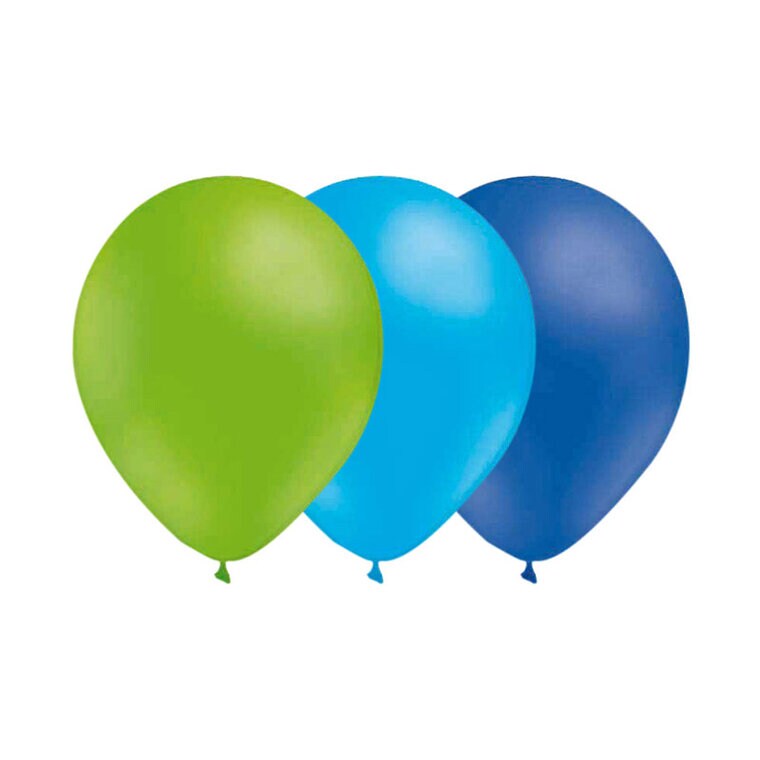 Product Image for Ilmapallosetti, Limenvihreä-Vaaleansininen-Tummansininen 15kpl