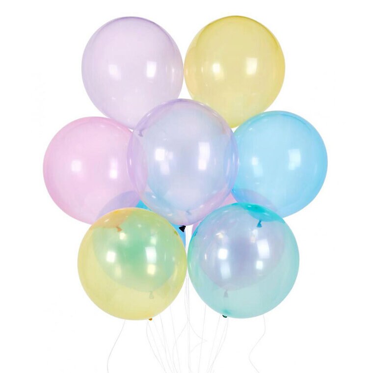 Product Image for Ilmapallot, Hohtava Pastellisateenkaari 48cm 25kpl