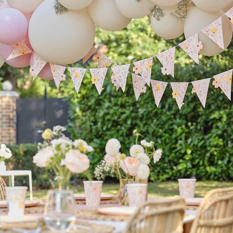 Product Image for Pink Floral - Lippuviirinauha 5 metriä