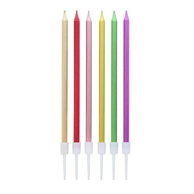 Product Image for Kakkukynttilä - Metallic 6 kpl
