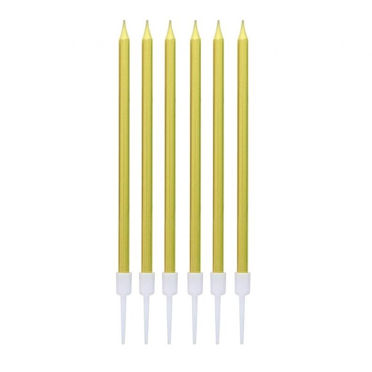 Product Image for Kakkukynttilä - Kulta metallic 6 kpl