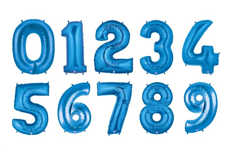 Product Image for Numeroilmapallot, Sininen 86 cm