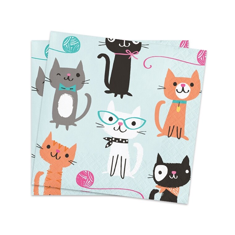 Product Image for Cat Party - Servetit 16 kpl