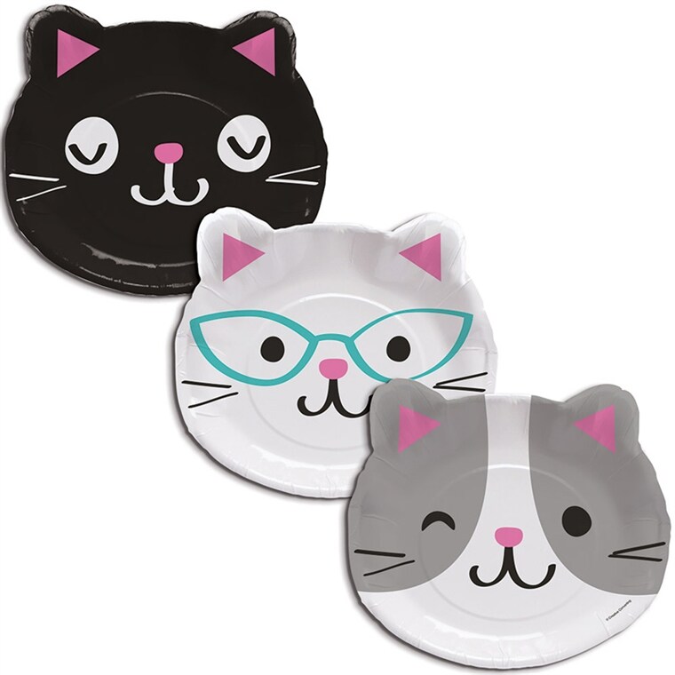 Product Image for Cat Party - Muotoillut Lautaset 8 kpl