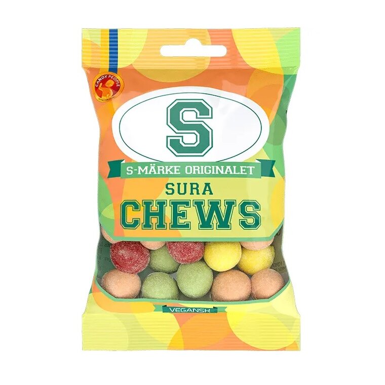 Product Image for S-Merkki Kirpeä Chews 70 grammaa