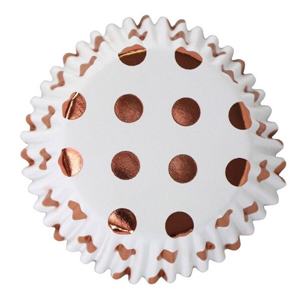Product Image for PME Muffinssivuoat - Ruusukultaiset foliopilkut 30 kpl