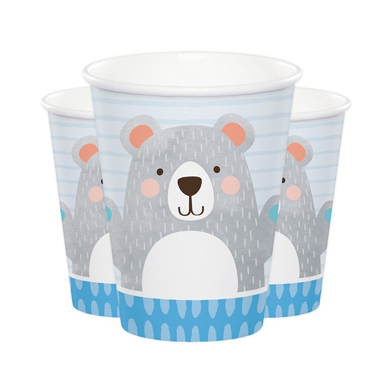 Product Image for Birthday Bear - Pahvimukit 8 kpl