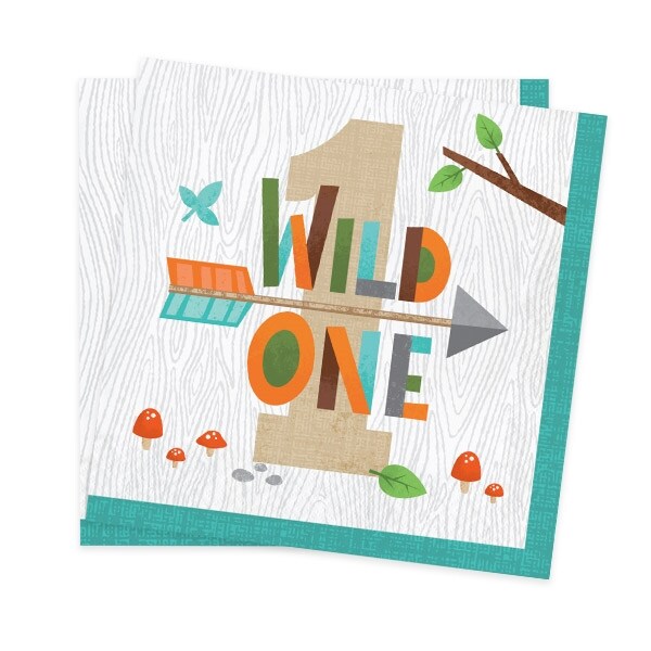 Product Image for Woodland Animals Servetit 1-vuotta 16 kpl