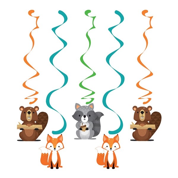 Product Image for Woodland Animals - Riippuvat Swirl-koristeet
