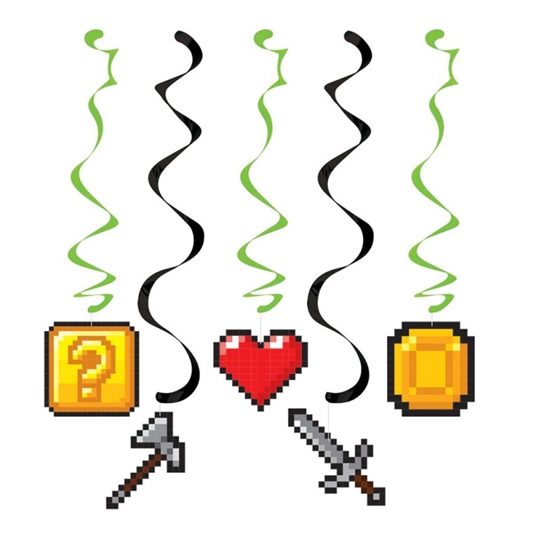 Product Image for Gaming Party - Riippuvat Swirl-koristeet