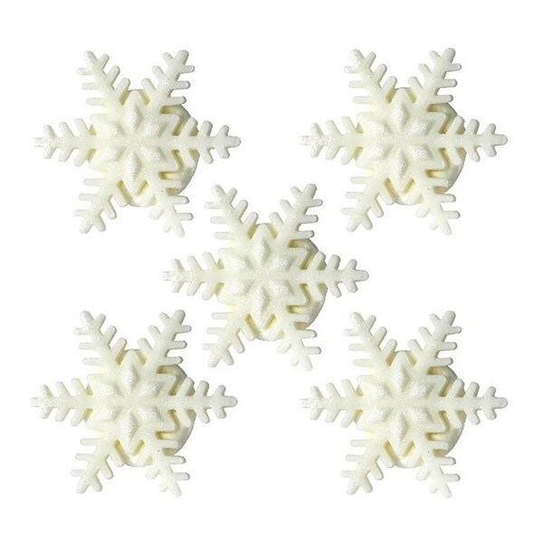 Product Image for Sokerikoristeet Lumihiutaleet 5 kpl