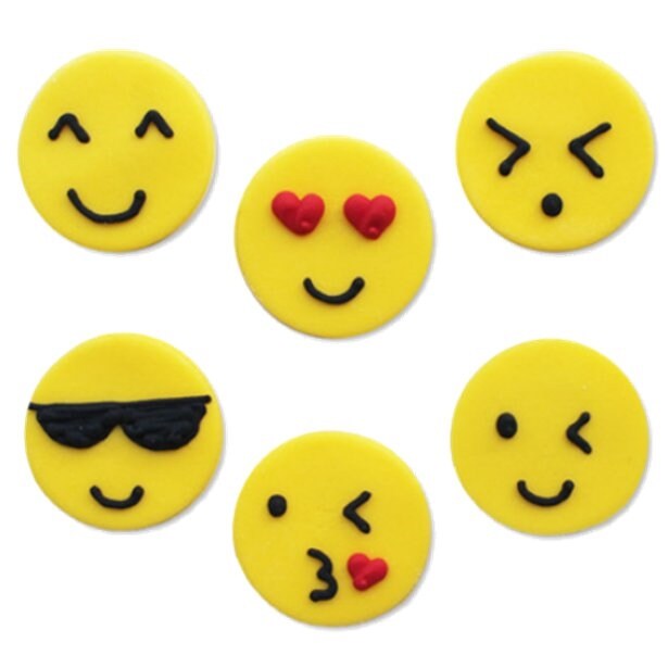 Product Image for Sokerikoristeet Emojit 6 kpl