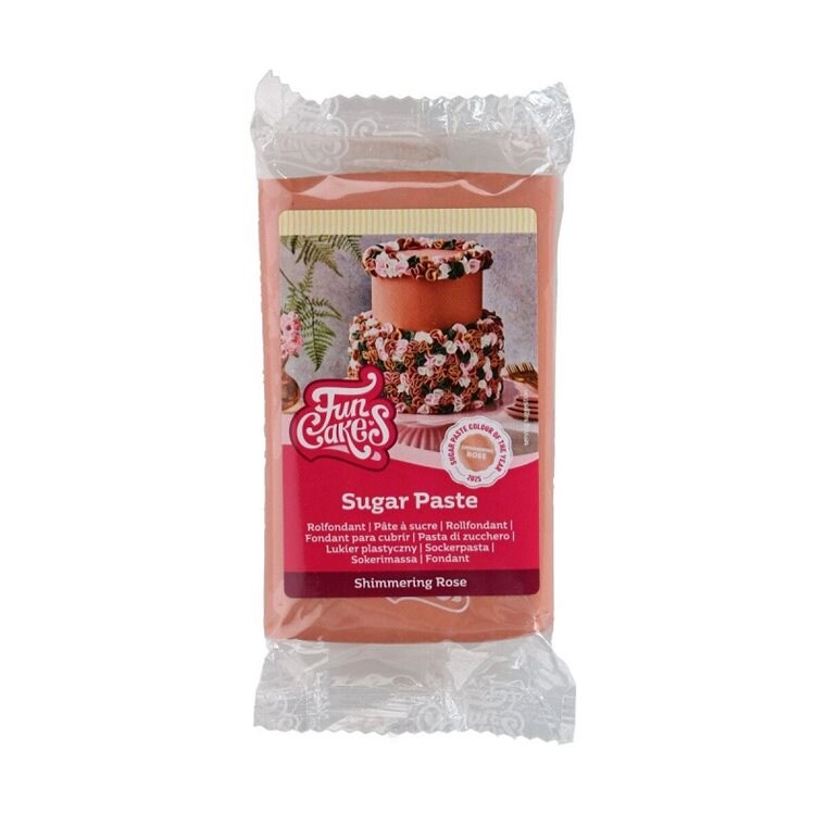 Product Image for FunCakes - Sokerimassa Kimalteleva Ruusukulta 250 grammaa