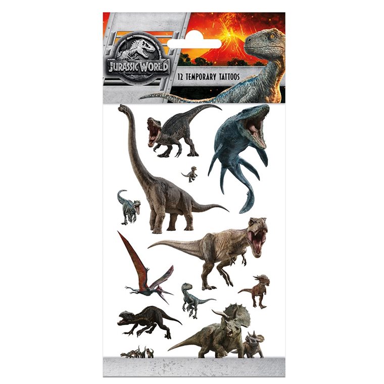 Product Image for Jurassic World - Lasten tatuoinnit 12 kpl