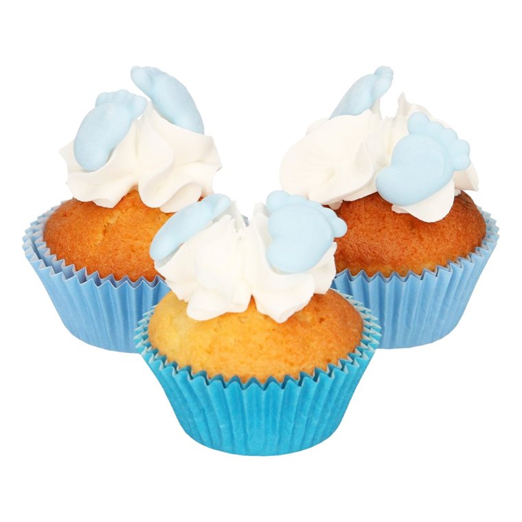 Product Image for Sokerikoristeet, Baby Feet sininen 16 kpl