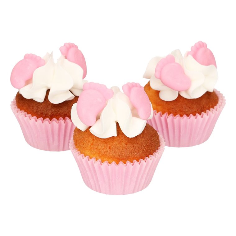 Product Image for Sokerikoristeet, Baby Feet vaaleanpunainen 16 kpl