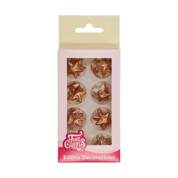 Product Image for FunCakes - Sokerikoriste Tähdet pronssi 24 kpl