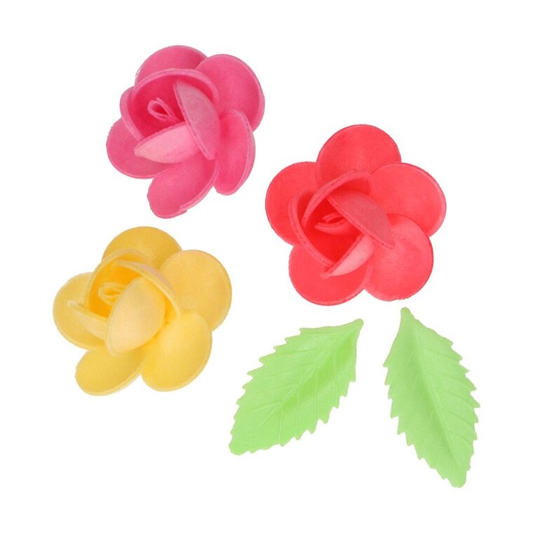 Product Image for FunCakes - Syötävät Vohvelikukat, Frangipani lehdillä 15 kpl