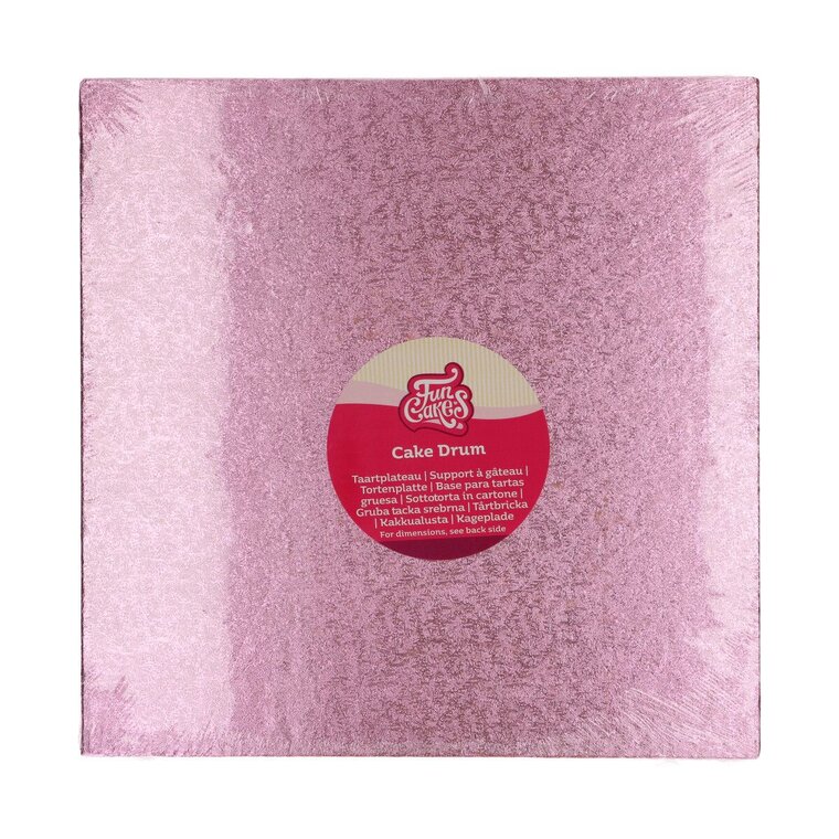 Product Image for FunCakes - Kakkualusta neliö Vaaleanpunainen 30,5 cm