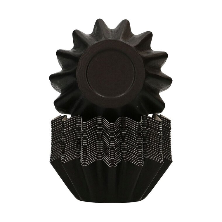 Product Image for FunCakes - Muffinssivuoat Musta Kukkamalli 48 kpl