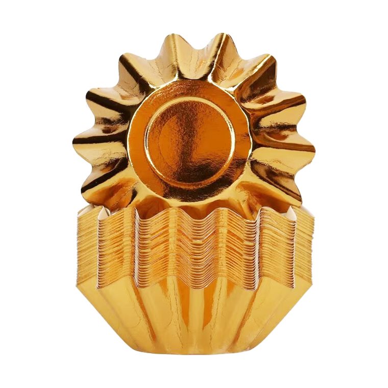 Product Image for FunCakes - Muffinssivuoat Kultametalli Kukkamalli 48 kpl