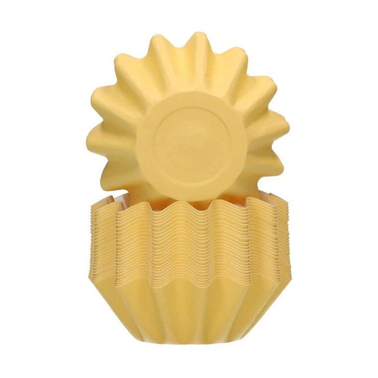 Product Image for FunCakes - Muffinssivuoat Pastellikeltainen Kukkamalli 48 kpl