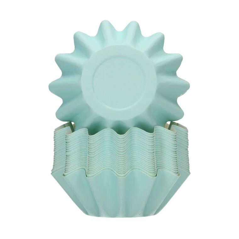 Product Image for FunCakes - Muffinssivuoat Pastellinsininen Kukkamalli 48 kpl
