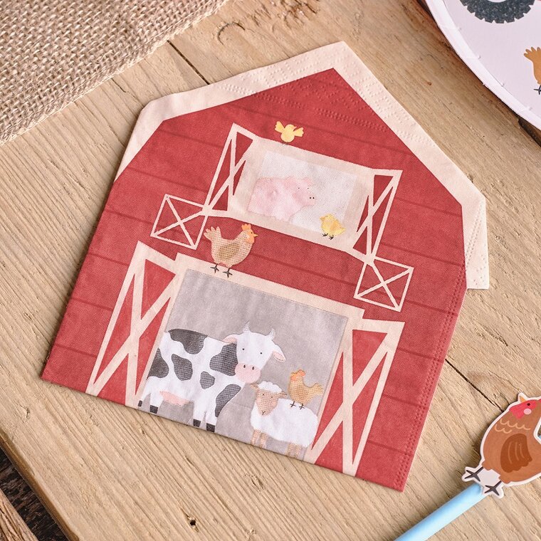 Product Image for Maatilan eläimet - servetit 16 kpl