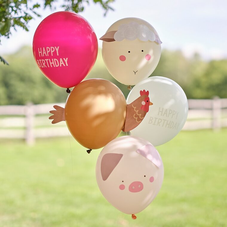 Product Image for Maatilan eläimet - Ilmapallot 5 kpl