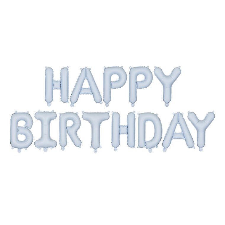 Product Image for Ilmapallonauha Happy Birthday Vaaleansininen 340 cm