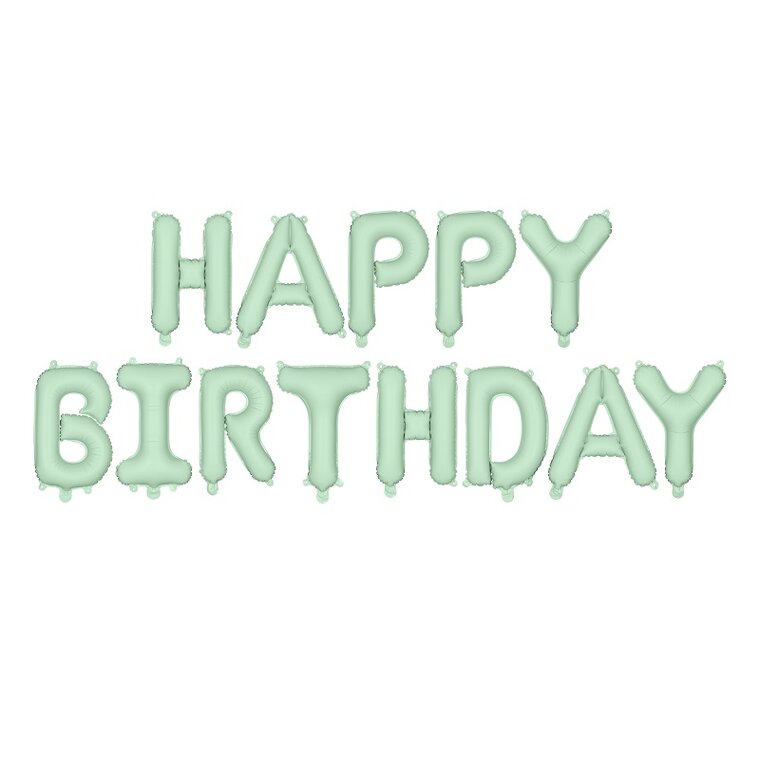 Product Image for Ilmapallonauha Happy Birthday Vihreä 340 cm