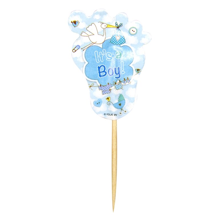Product Image for Juhlatikut, Vauvan jalkapohja It's a boy 24 kpl