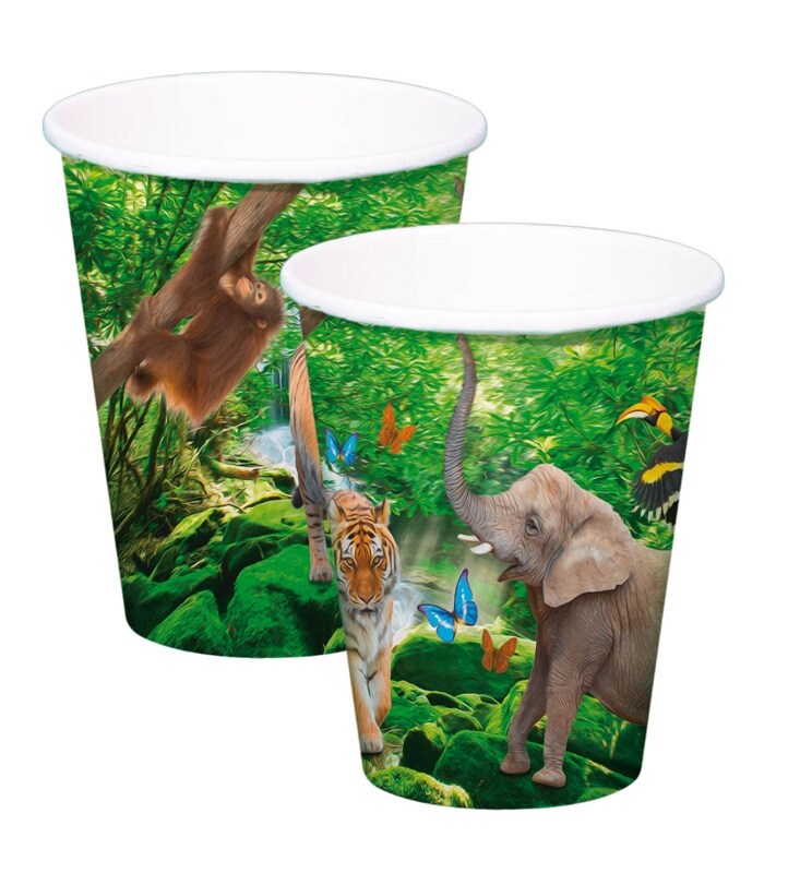 Product Image for Trooppinen Safari - Pahvimukit 8 kpl