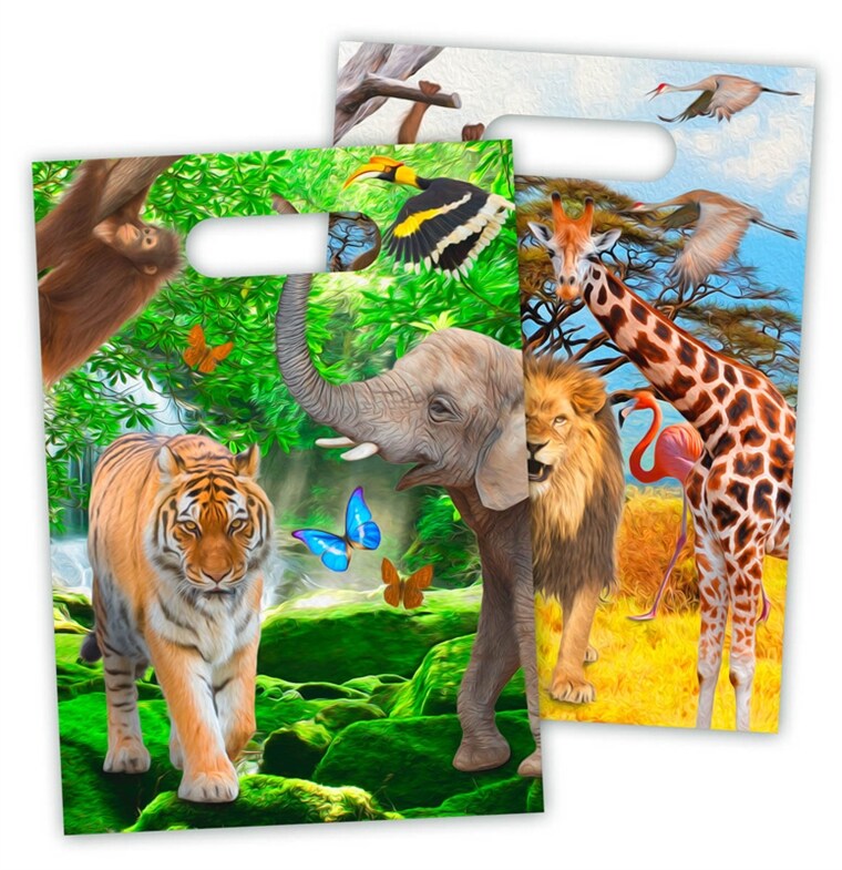 Product Image for Trooppinen Safari - Juhlapussit 8 kpl