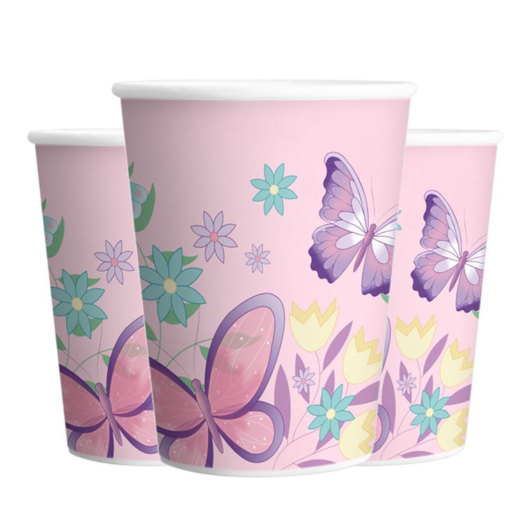 Product Image for Perhoset - Pahvimukit 8 kpl