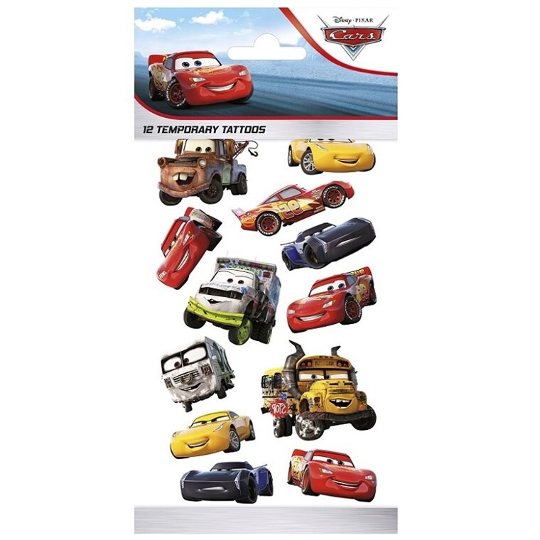 Product Image for Disney Autot - Lasten tatuoinnit 12 kpl