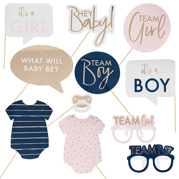 Product Image for Gender Reveal - Valokuvausrekvisiitta 10 kpl