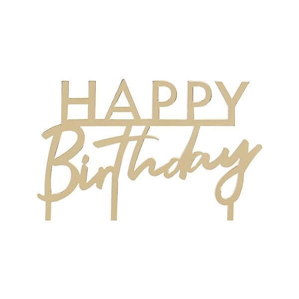 Product Image for Kakkukoriste, Happy Birthday Kulta