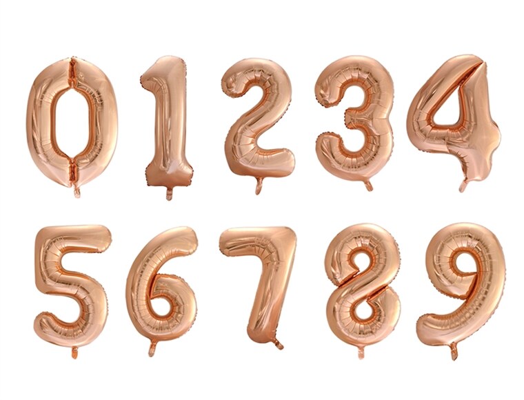 Product Image for Numeroilmapallot ruusukulta 86 cm