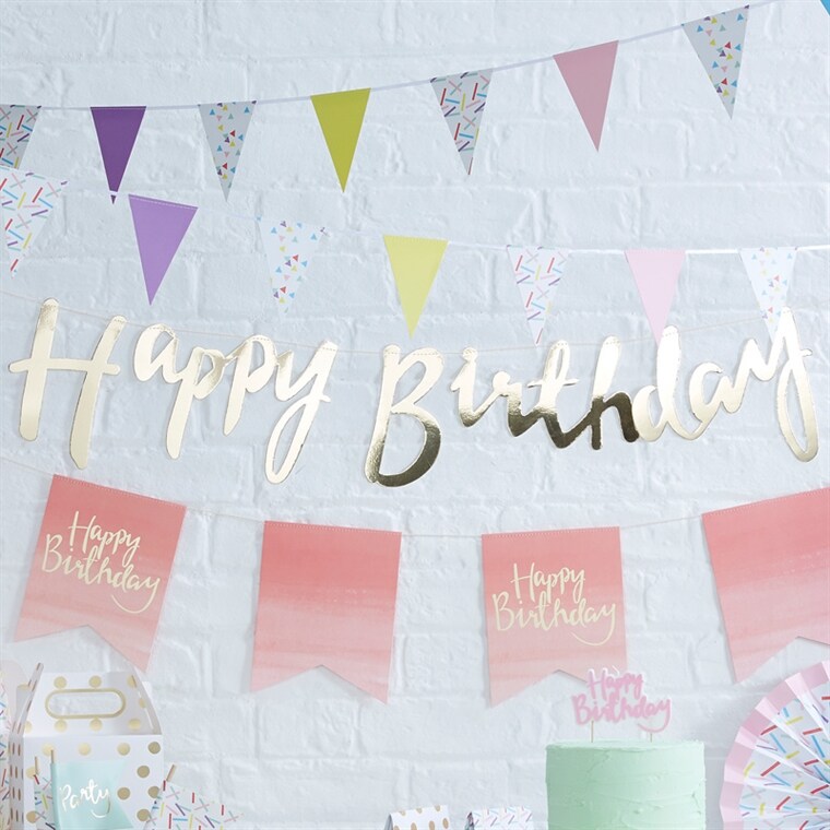 Product Image for Pick and Mix - Kultafolio Viirinauha Happy Birthday