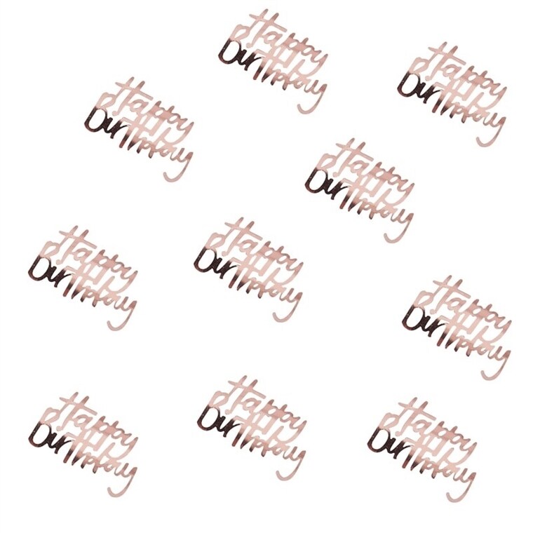 Product Image for Konfetti, Happy Birthday ruusukulta