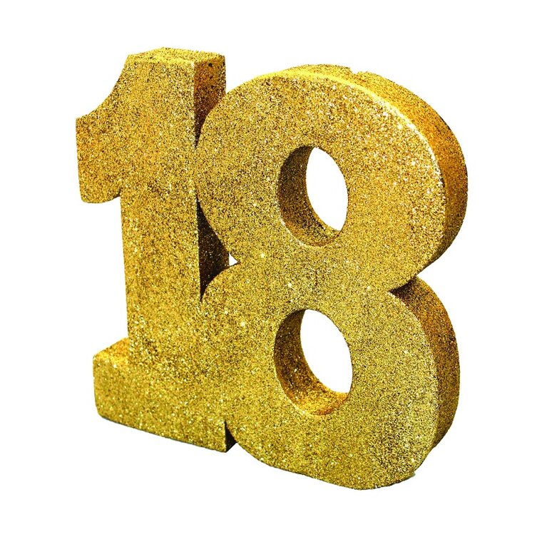 Product Image for Kultakimalle pöytäkoriste 18-vuotta