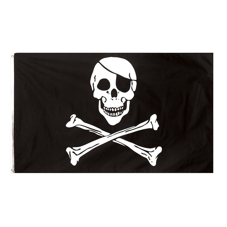 Product Image for Merirosvolippu, kankainen, Jolly Roger 90 x 150 cm