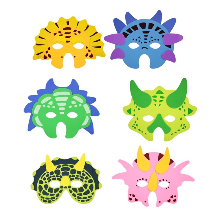 Product Image for Dinosaurusnaamiot pehmeästä vaahtomateriaalista (kappaleittain)
