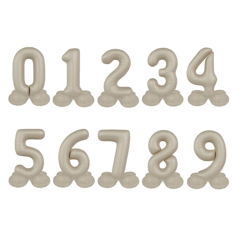 Product Image for Numeroilmapallo Pysty Creamy Latte 72 cm