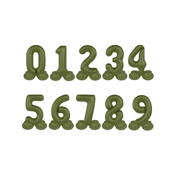 Product Image for Numeroilmapallo Pysty Matta Oliivinvihreä 41 cm