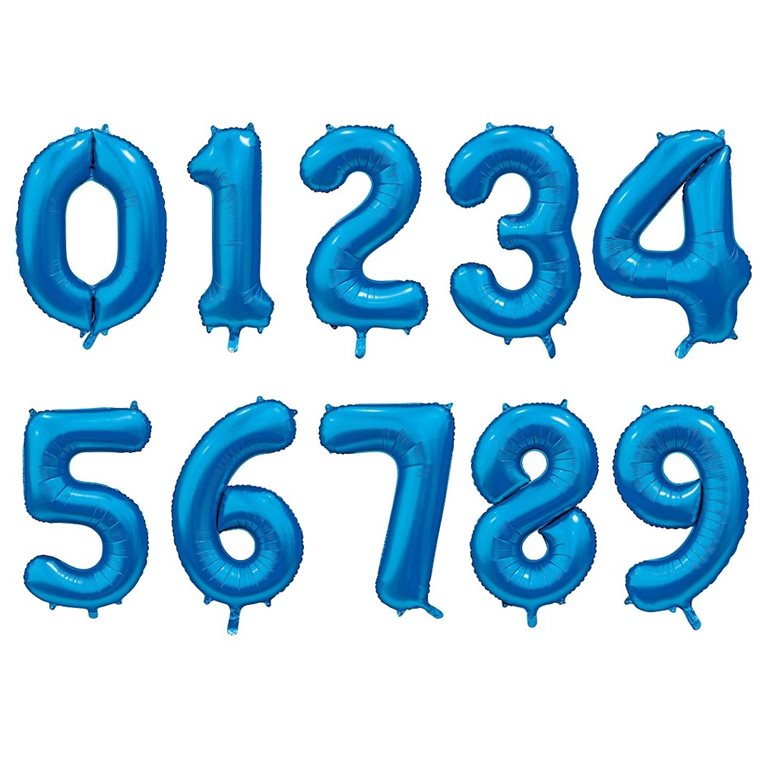 Product Image for Numeroilmapallot Satiininsininen 86 cm