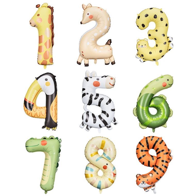 Product Image for Numeroilmapallot Söpöt Eläimet 1-9 vuotta