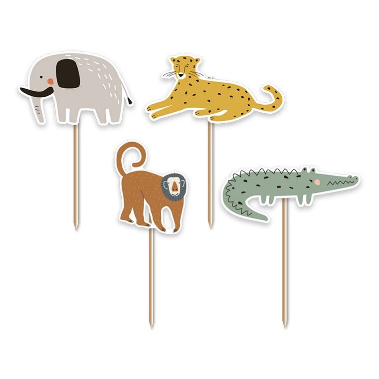 Product Image for Cake Toppers - Safarieläimet 12 kpl