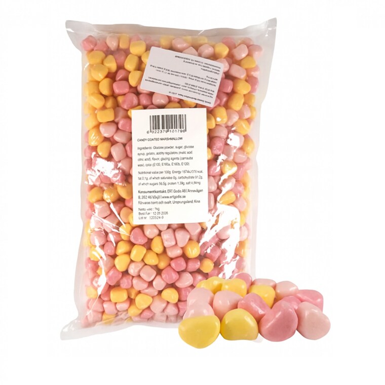 Product Image for Jellioo Coated Marshmallow Hearts 1 kg